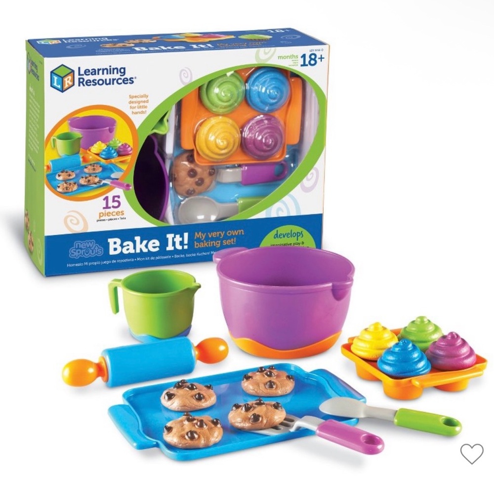 Learning Resources Bake It! Colorful Baking Set for Kids
